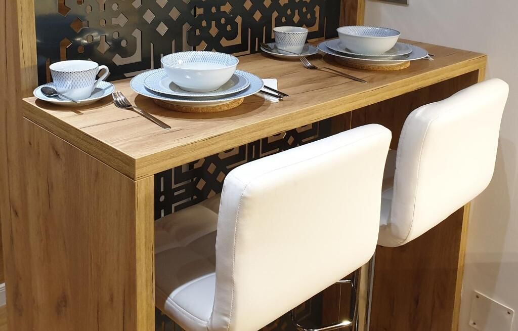 luxury apartment, 1 bedroom | living area | led tv, heated floors