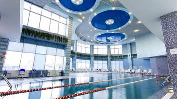 Indoor pool, outdoor pool