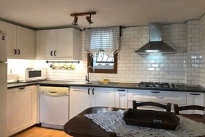 Villa | Private kitchenette | Full-size fridge, microwave, stovetop, dishwasher - BO084 by Villaofsummer (Mugla)