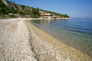 Beach nearby, sun-loungers