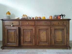 Daily local cuisine breakfast (CHF 15 per person)