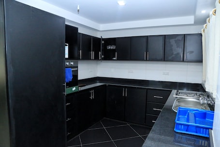Apartment, 2 Bedrooms | Private kitchen | Oven, stovetop, toaster, blender