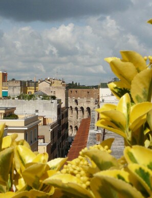 Vue sur la ville depuis l’hébergement