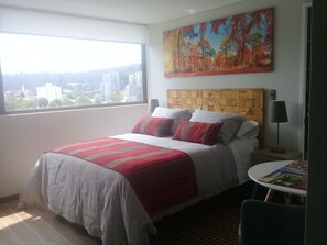 Apartamento executivo | 1 quarto, cofres nos quartos, individualmente decorados
