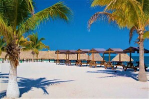Beach nearby, white sand