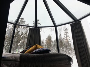 Romantic Cabin | View from room - SnowLounge AuroraHut GlasIgloos IceHotel (Salla)