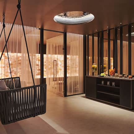 Sauna, steam room, body treatments, hot stone massages, sports massages