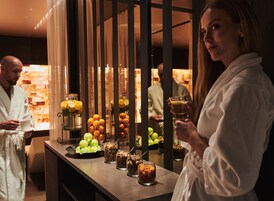 Sauna, steam room, body treatments, hot stone massages, sports massages