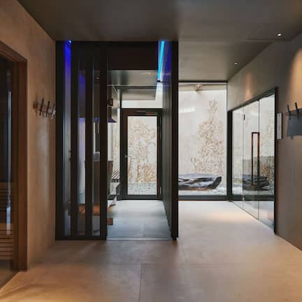 Sauna, steam room, body treatments, hot stone massages, sports massages