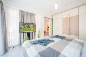 1 Schlafzimmer, Bügeleisen/Bügelbrett, Reisekinderbett, kostenloses WLAN