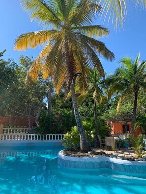 Outdoor pool - Private retreat in one of the natural wonders of the Caribbean (Las Calderas)