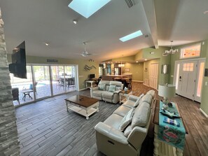 TV connectée, cheminée