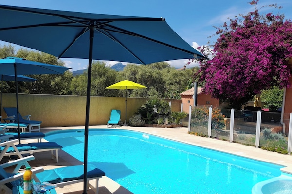 Location villa Orinella  ROSSA TRAVO - clim -petite résidence - piscine 10m x 4m