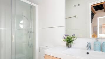 Apartment (2 Bedrooms) | Bathroom | Shower, hair dryer, towels, soap
