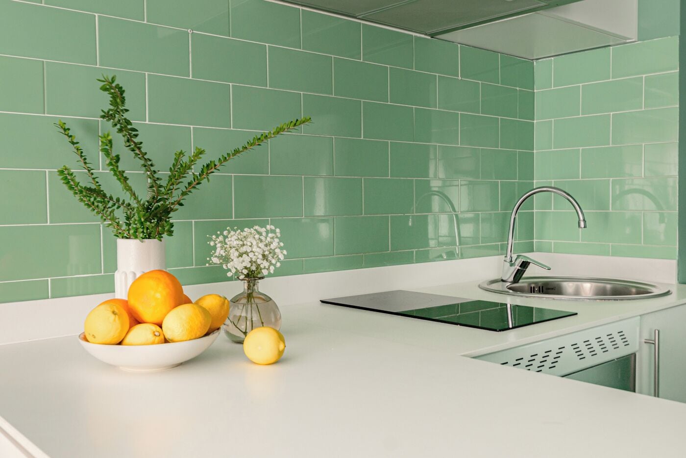 Superior Studio | Private kitchen | Full-sized fridge, microwave, oven, stovetop