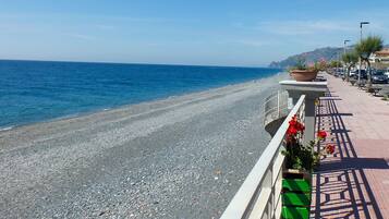 Beach nearby, black sand