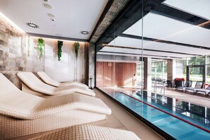 Salle de soins pour les couples, sauna