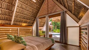 Bungalow Desain, 1 Tempat Tidur King, pemandangan kolam renang (Tippie) | 1 kamar tidur, brankas, Wi-Fi gratis, dan seprai linen