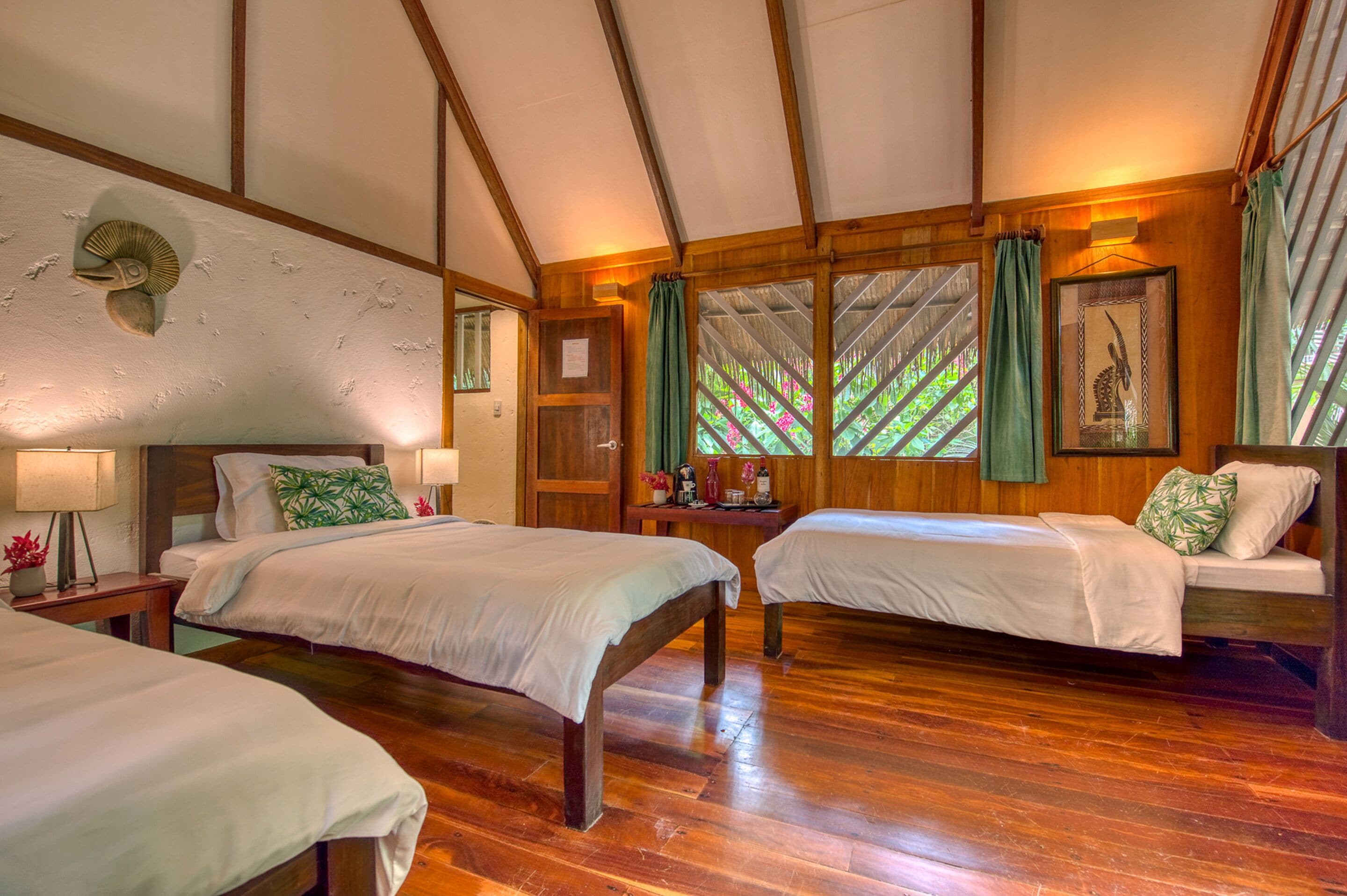 Classic Bungalow, 3 Single Beds, Garden View | 1 bedroom, in-room safe, free WiFi, bed sheets