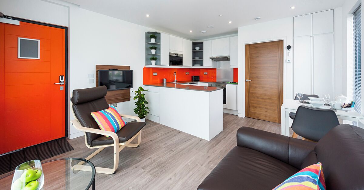 Premium Corner Apartment, 1 Bedroom, Ground Floor | Living area | 32-inch Smart TV with digital channels, TV, Netflix