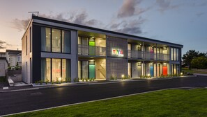 Front of property - evening/night - Apartrooms (Aberdeen)