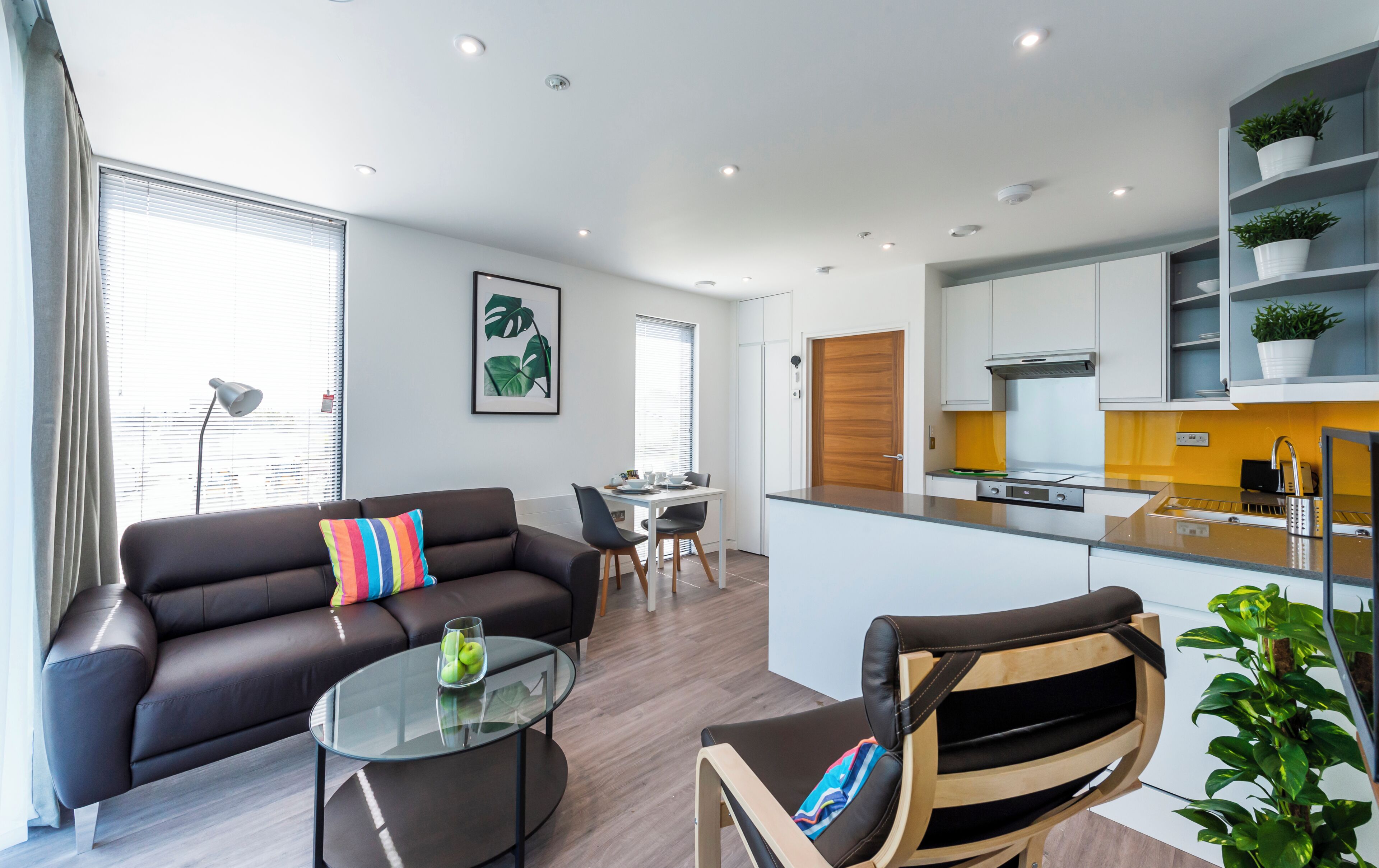 Premium Corner Apartment, 1 Bedroom, First Floor | Living area | 32-inch Smart TV with digital channels, TV, Netflix