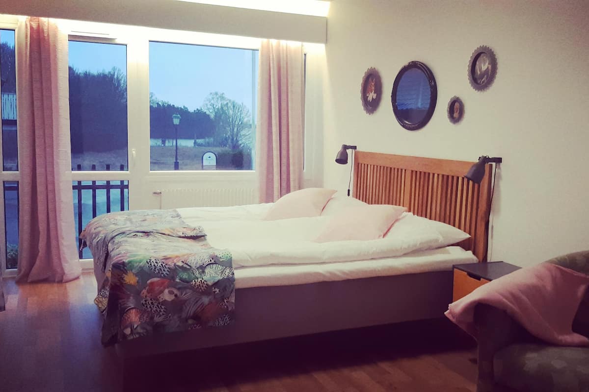 double or twin room (french balcony, forest view) | 1 bedroom, blackout curtains, soundproofing, iron/ironing board