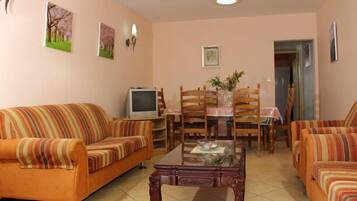 Een televisie en een dvd-speler