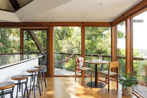 Dining - Peaceful Treehouse with Ocean View (Aptos)