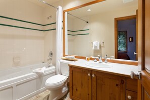 Townhome, 2 Bedrooms, 2 Bathrooms (18) | Bathroom | Combined shower/tub, towels - Tree Line by Whistler Premier (Whistler)
