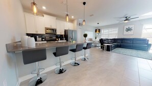 House, Multiple Beds, Private Pool | Private kitchen