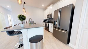 House, Multiple Beds, Private Pool | Private kitchen | Fridge, microwave, stovetop, dishwasher