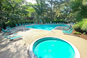 A heated pool
