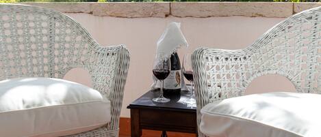 Chambre Double, vue jardin | Balcon