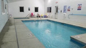 Indoor pool, a heated pool