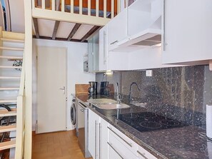 Microwave, oven, toaster, freezer