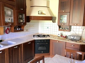 Fridge, oven, stovetop, dishwasher