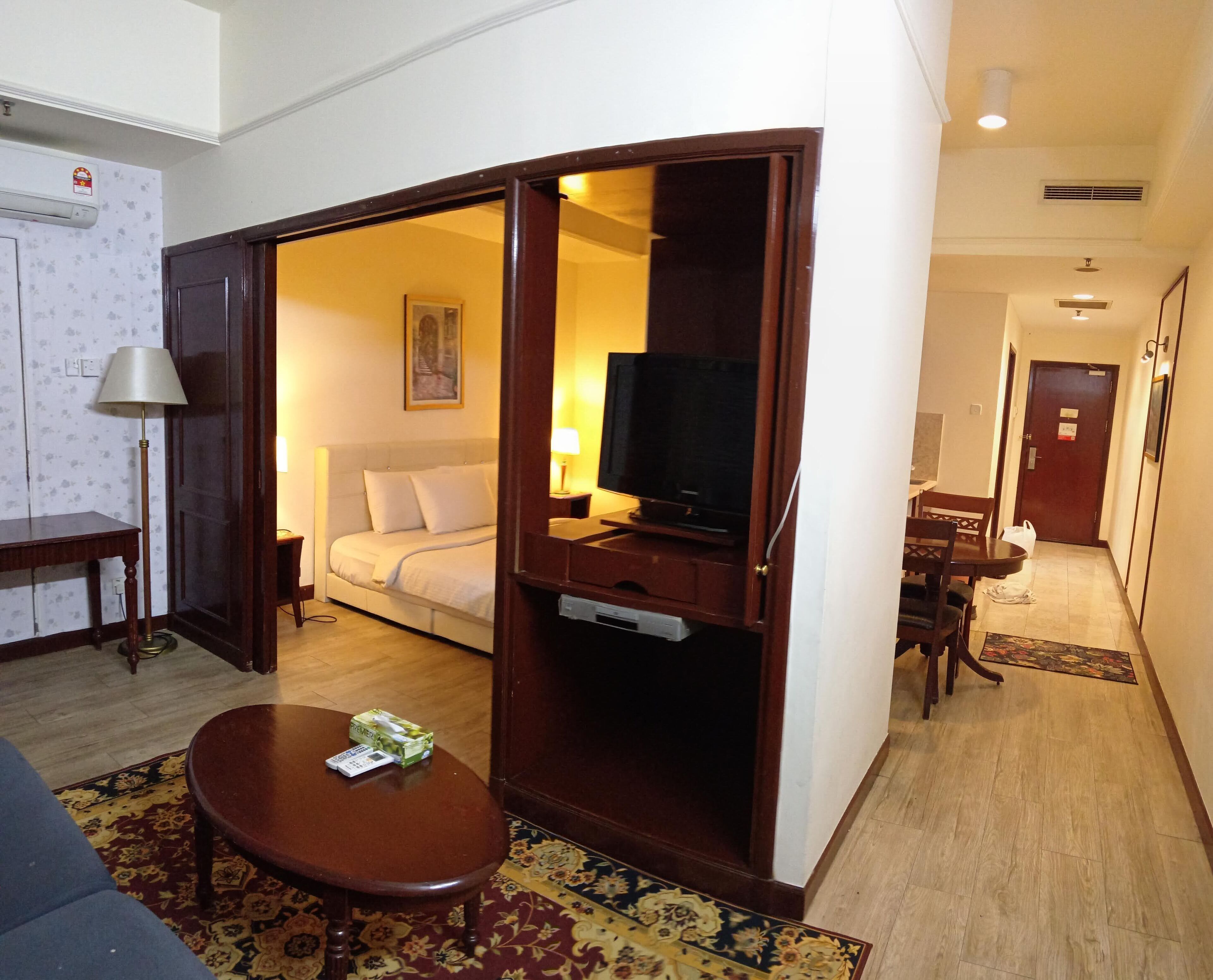 Desk, iron/ironing board