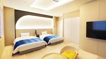 Suite (Japanese Western Private Openair Bath) | Tirai kedap cahaya, setrika/meja setrika, Wi-Fi gratis, dan seprai linen