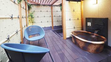 Japanese Western Style Suite, with Private Open-air Bath | 1 bedroom, blackout drapes, iron/ironing board, free WiFi