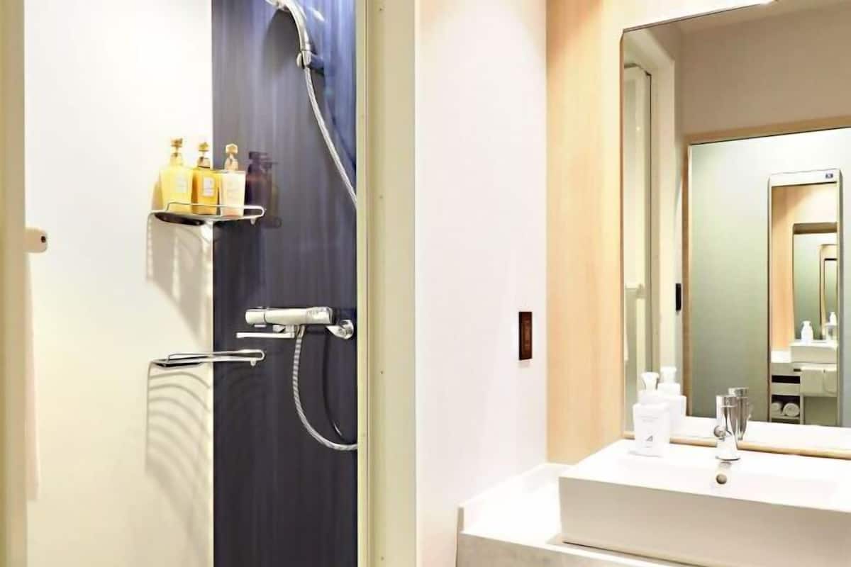 Bathroom | Free toiletries, hair dryer, slippers, electronic bidet