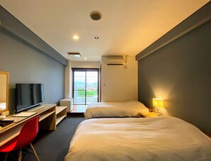 標準雙床房 | 書桌、免費無線上網、床單