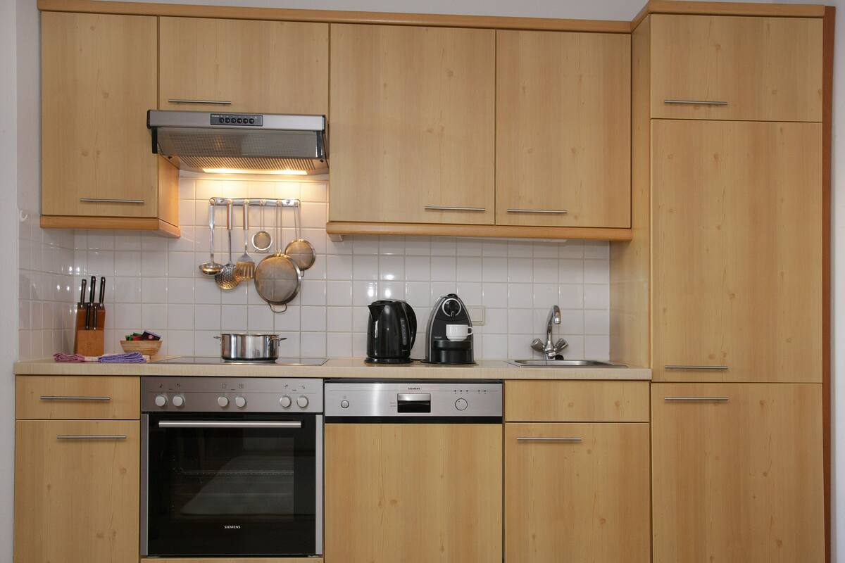 Apartment, 1 Schlafzimmer | Eigene Küche | Großer Kühlschrank, Mikrowelle, Ofen, Herdplatte