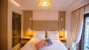 Erato Suite | 1 kamar tidur, seprai katun Mesir, dan seprai premium