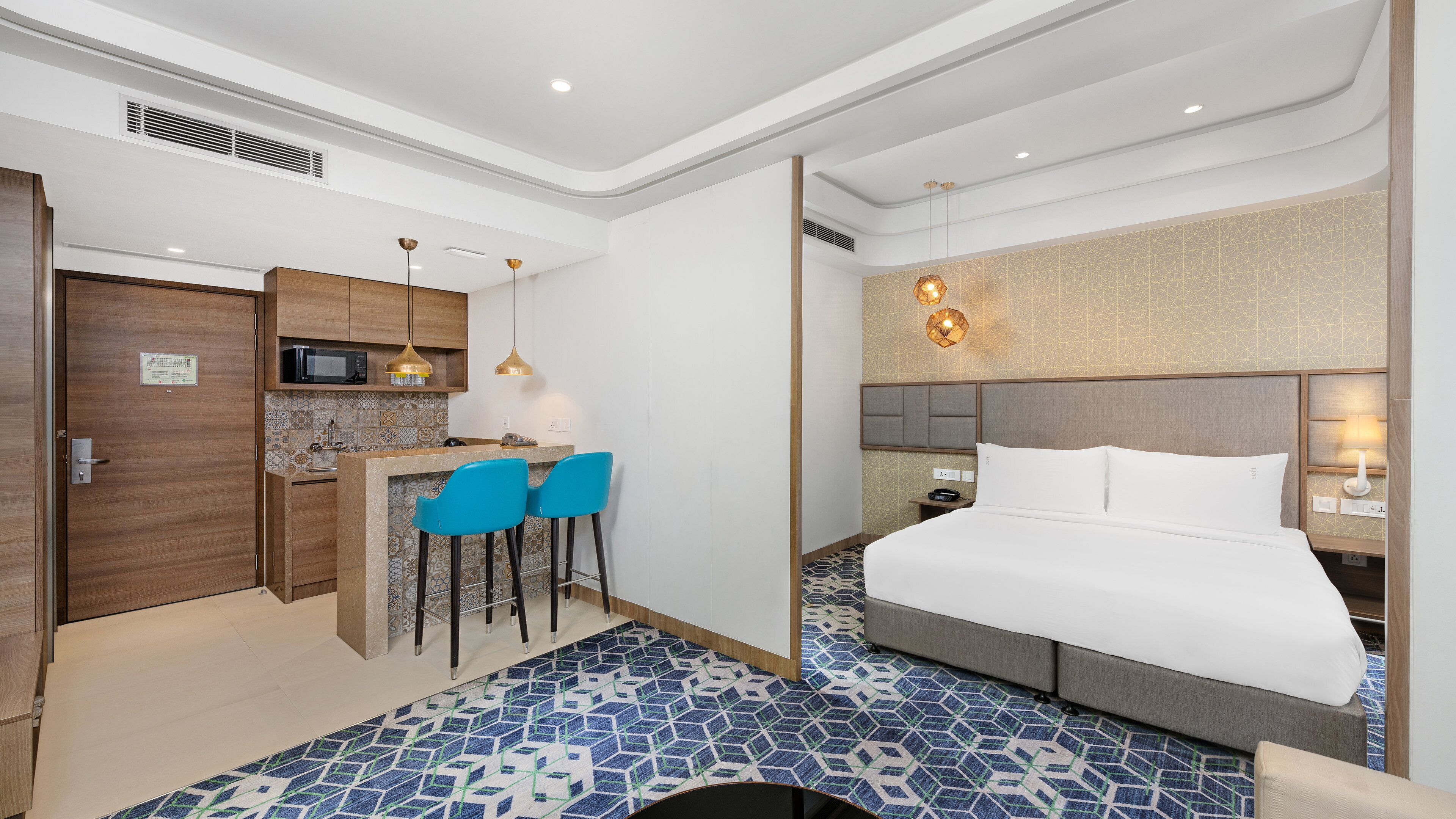 Premium bedding, memory foam beds, minibar, in-room safe