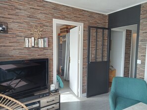 Living area - Ideally located apartment 200 ml from the beach (Bénodet)