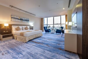 In-room safe, desk, blackout curtains, soundproofing