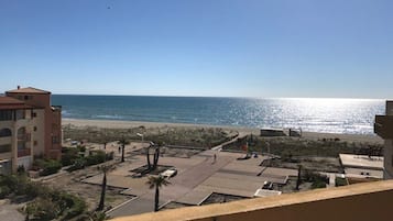 En la playa