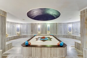 Salas de tratamiento para parejas, baño turco/hammam, masajes