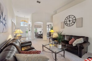 Smart TV, DVD player, books